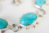 Europa Turquoise Link Bracelet in Silver & 14k Gold