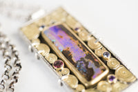 Oleron Boulder Opal, Sapphire, Tourmaline & Tanzanite Necklace