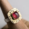 Osaka Pink Tourmaline Ring in 18k Gold & Silver - Size 6 3/4