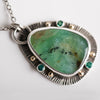 Nassau Chrysoprase and Emerald Pendant