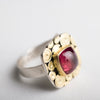 Osaka Pink Tourmaline Ring in 18k Gold & Silver - Size 6 3/4