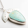 Foxglove Turquoise Pendant in Silver