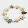 Corsico Moss Aquamarine & Emerald Bracelet