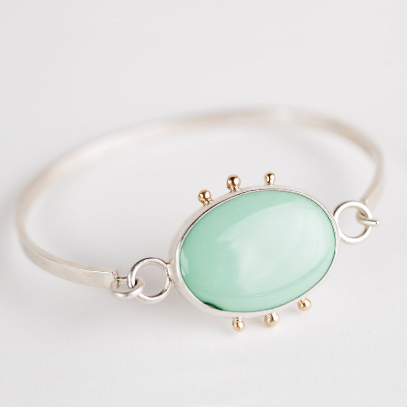 Chiron Veriscite Tension Cuff in Silver & 14k Gold