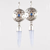 Nevis Kyanite & Blue Lace Agate Earrings in Silver