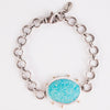 Ceres Turquoise Mountain Bracelet in Silver & 14k Gold