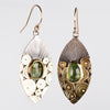 Antigua Green Tourmaline Earrings in Gold & Silver,