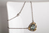 Toledo Moss Aquamarine Necklace in 18k Gold & Silver