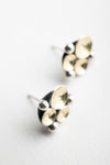 Elizi Seascape Studs in 18k Gold & Silver