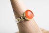 Kenai Carnelian Seascape Ring in 18k Gold & Silver - Size 7 1/4