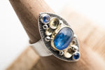 Odiel Kyanite Marquise Ring in 18k Gold & Silver