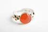 Kenai Carnelian Seascape Ring in 18k Gold & Silver - Size 7 1/4